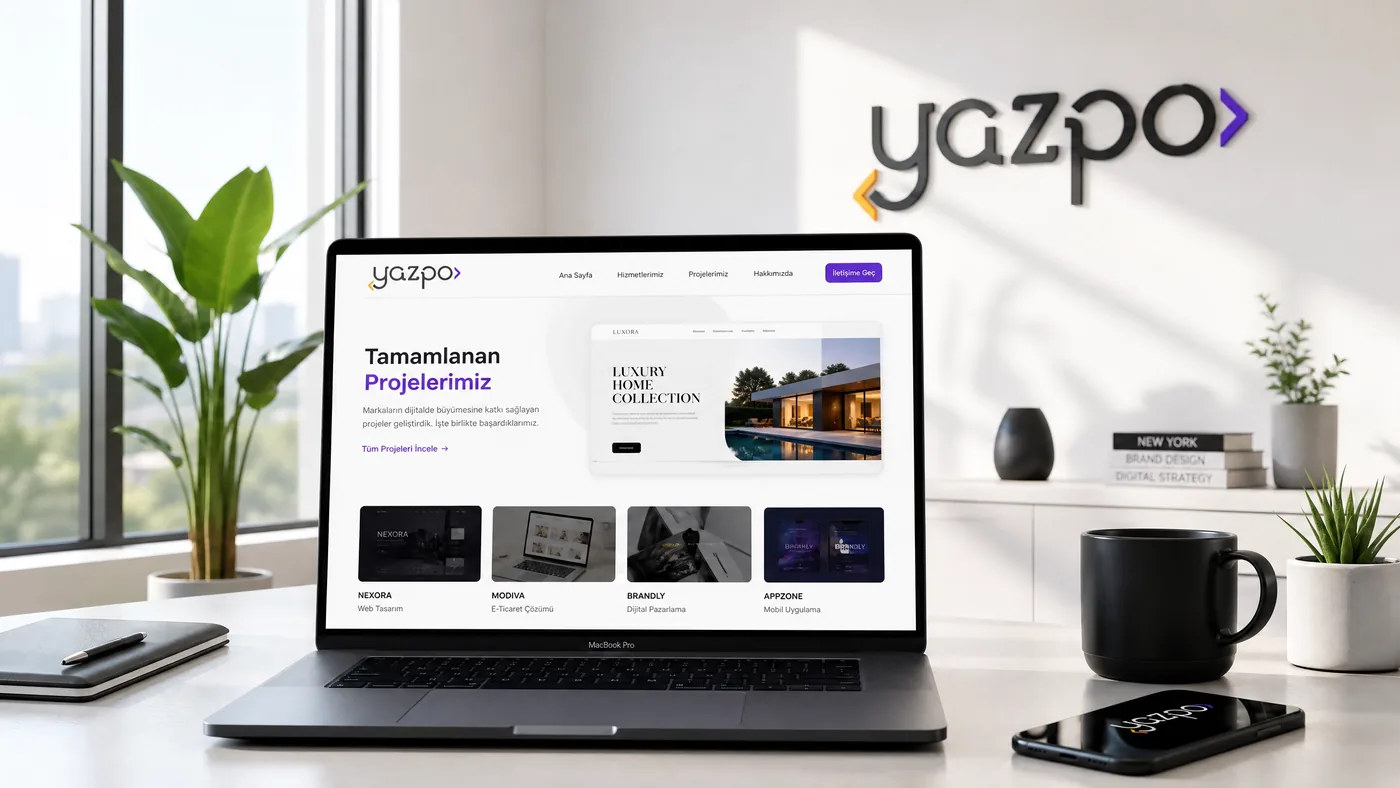 Yazpo tamamlanan web projeleri ekibi