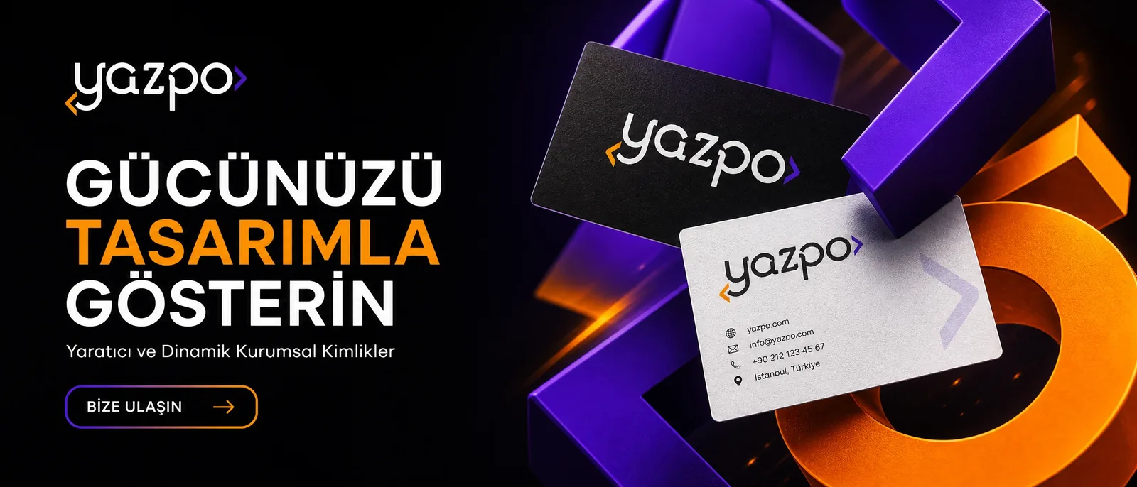 Yazpo — yaratıcı ve dinamik kurumsal kimlik tasarımı; bizimle iletişime geçin